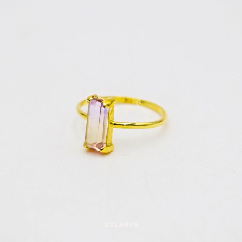 Anillo de Oro 18k con Ametrino - AMO0015
