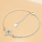 Pulsera de Plata Nudo de Bruja Topacio London Blue -PMP0131B