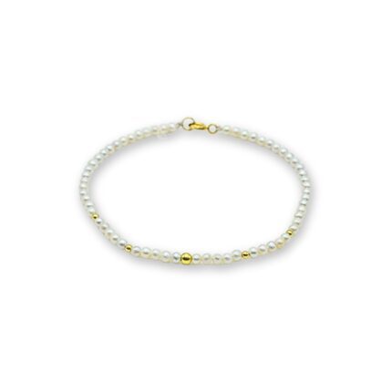 Pulsera de Oro 18k con Perlas Seleccionadas -PMO0024X